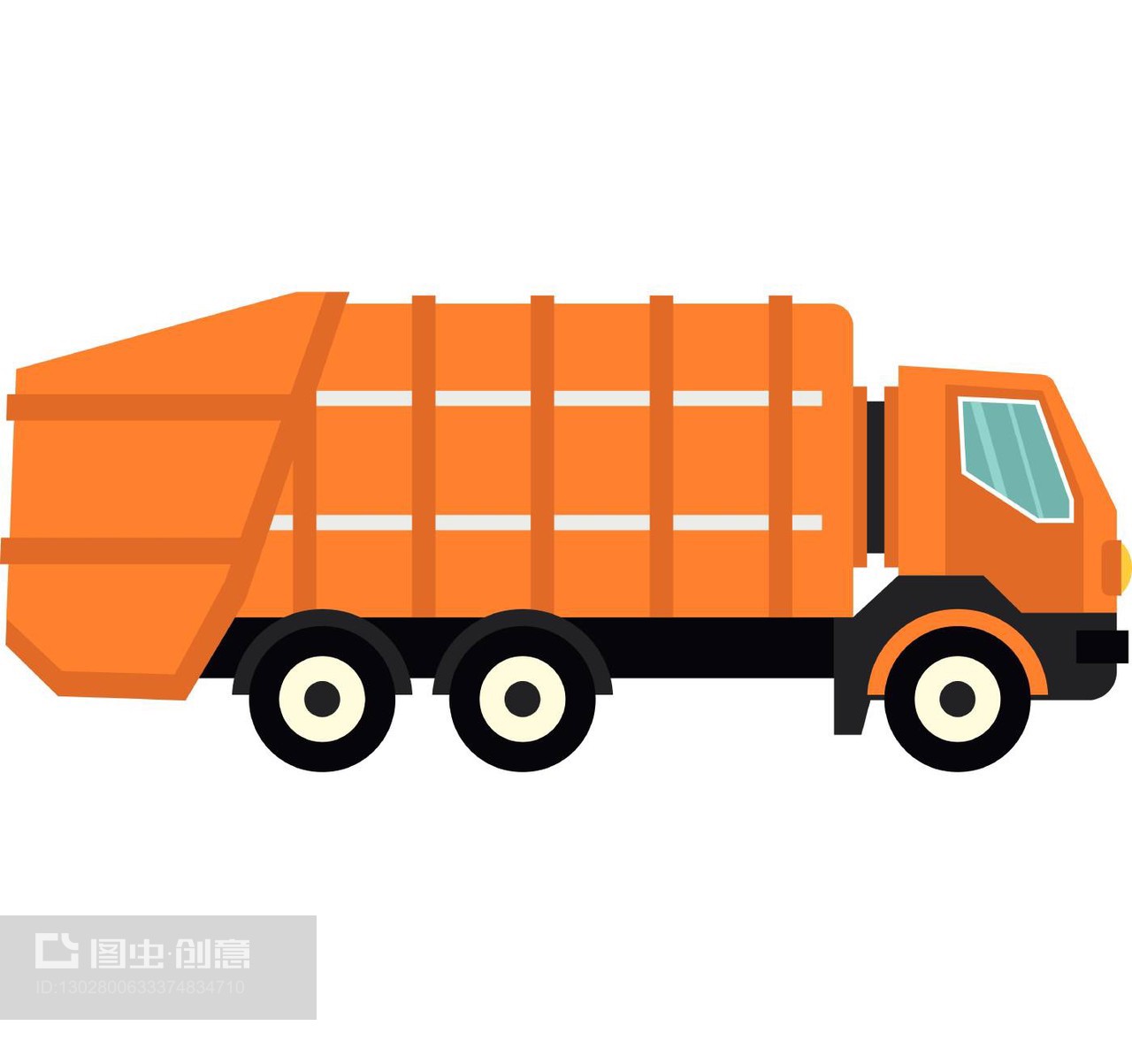 清潔能源的流動(dòng)脈動(dòng) 平面風(fēng)格下的垃圾車與油罐車圖標(biāo)設(shè)計(jì)